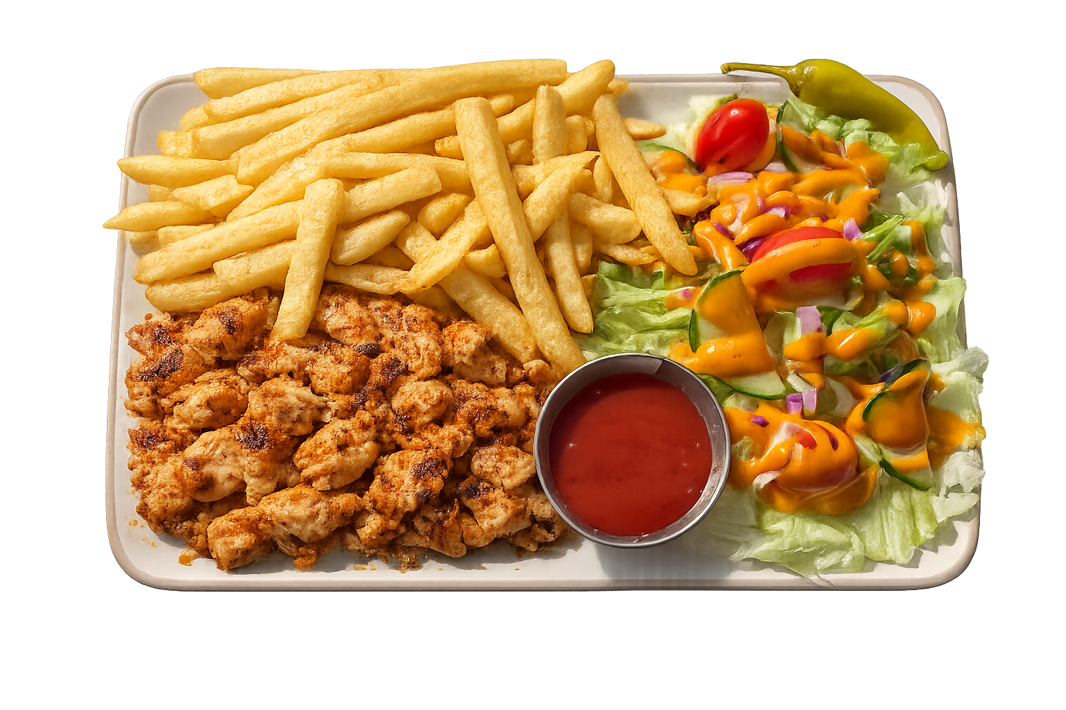 Kanakebab Ranskalaisilla